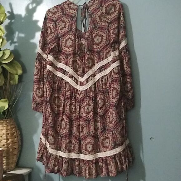 - Boho mini dress with bell sleeve - Picture 8 of 8